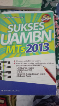 Image of Sukses UAMBN Mts 2013