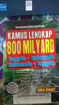 Image of Kamus Lengkap 800 Milyard Inffris-Indonesia
Indonesia-Inggris