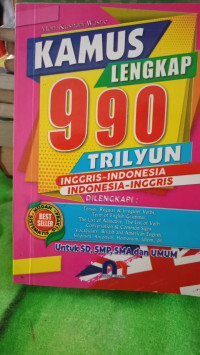 Image of Kamus Lengkap 990 trilyun Inggris -Indonesia