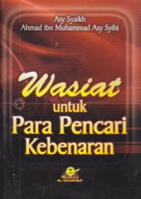 Image of wasiat untuk para pencari kebenaran