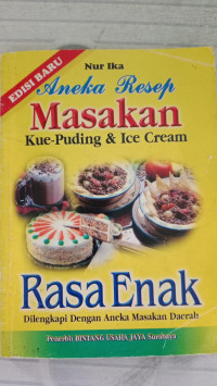 Image of Aneka resep masakan  kue-puding & ice cream