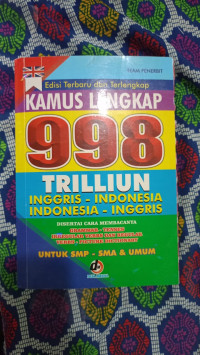 Image of Kamus lengkap 998 Trilliun Inggris-Indonesia
Indonesia-Inggris