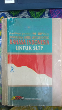 Image of Rangkuman Materi - Materi Penting Bahasa Indonesia Untuk SLTP
