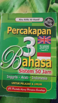 Image of Percakapam 3 Bahasa Sistem 50 Jam Inggris -Arab -Indonesia