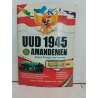 Image of UUD 1945 Amandemen Untuk pelajar dan umum